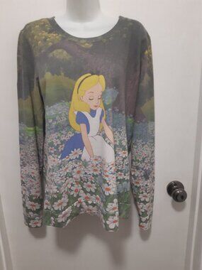 Disney Alice in Wonderland Longsleeve Shirt Size L